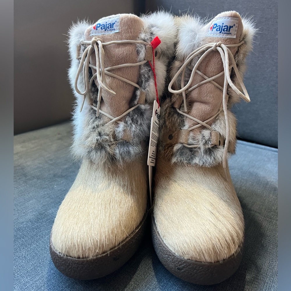 NWOB Pajar Livia Rabbit Fur Boot